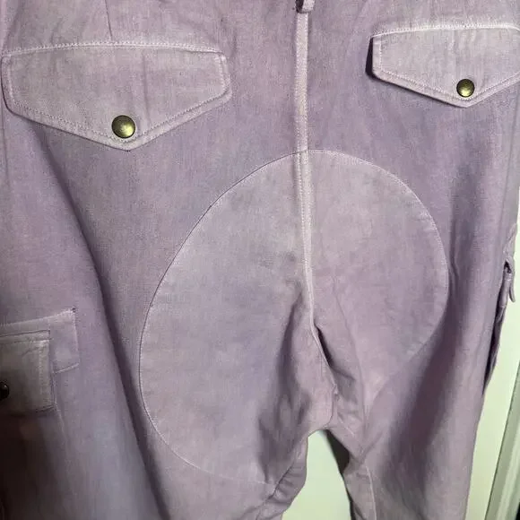 Faith Connexion Men's Purple Tie Dye Cargo Pants Size IT 52 US Size XL - Picture 9 of 16